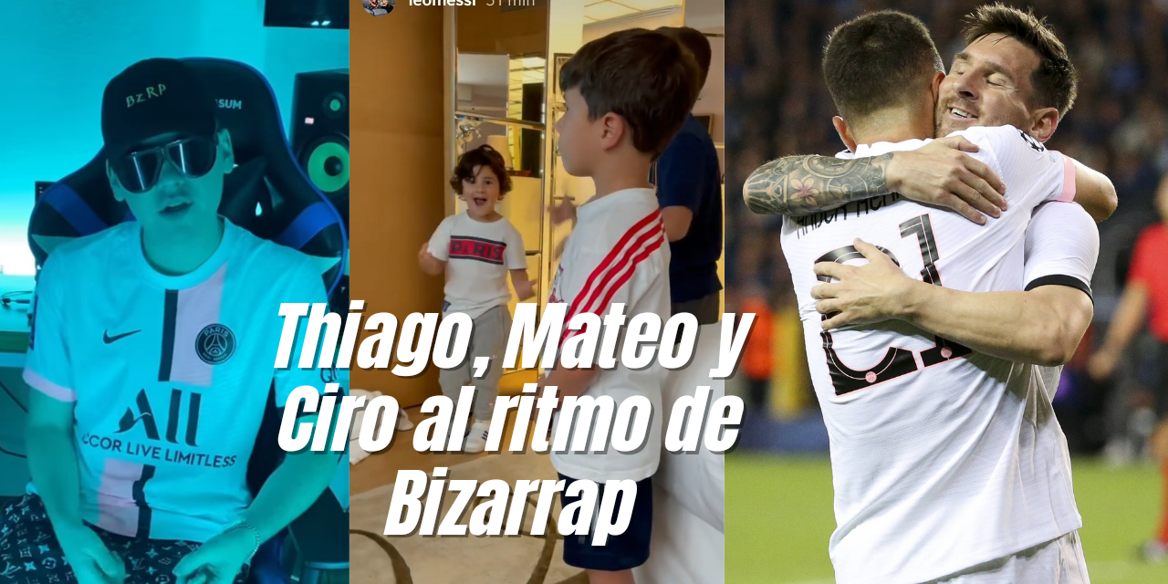 PSG: ¡Lo mejor que vas a ver en el día! Los hijos de Messi bailando al ritmo de Bizarrap