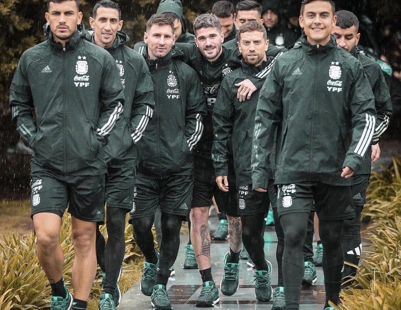 El espectacular pasillo para la selección Argentina preparado en el Monumental