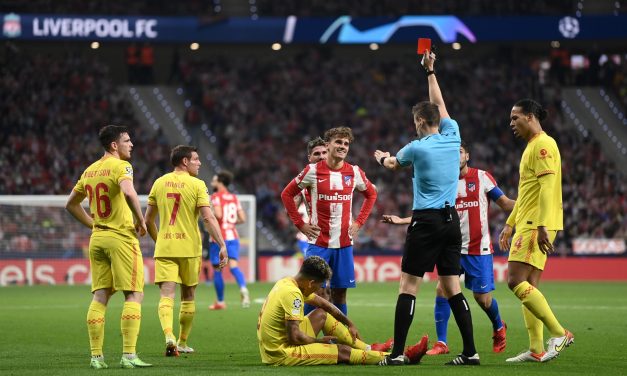 Champions League: Lo expulsan a Griezmann en Atlético Madrid – Liverpool y él explota: «Payasos»
