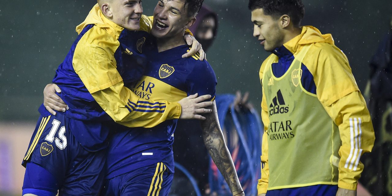 ¡Para verlo 100 veces! El festejo del colo Barco tras su golazo para poner el 3-0 de Boca sobre River en reserva