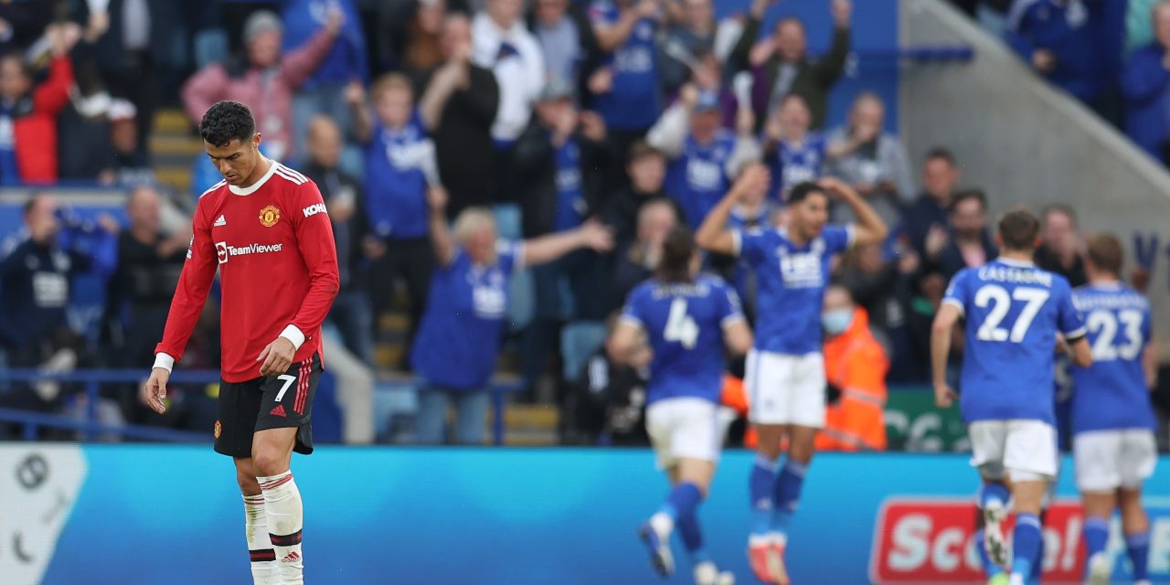 Premier League: La frustración de Cristiano por la racha que le cortó el Leicester al Manchester United