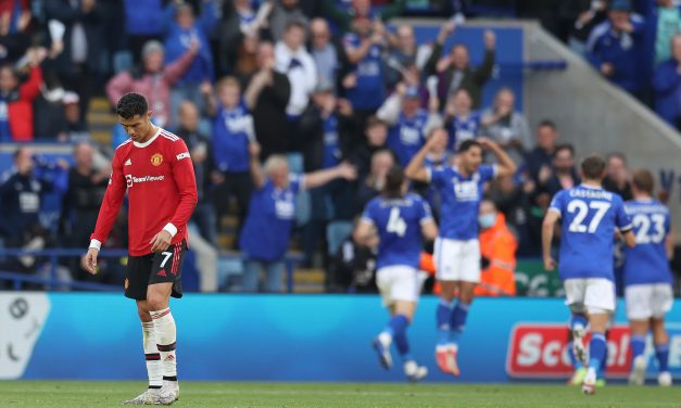Premier League: La frustración de Cristiano por la racha que le cortó el Leicester al Manchester United