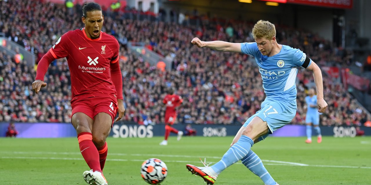 Partidazo en la Premier League: Liverpool empató 2-2 con Manchester City