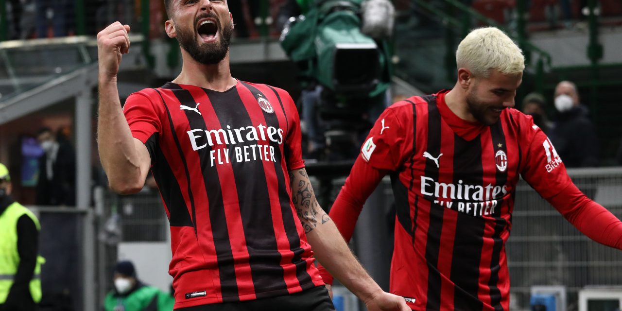 El Milan goleó a la Lazio y enfrentará al Inter en las semifinales de Copa Italia