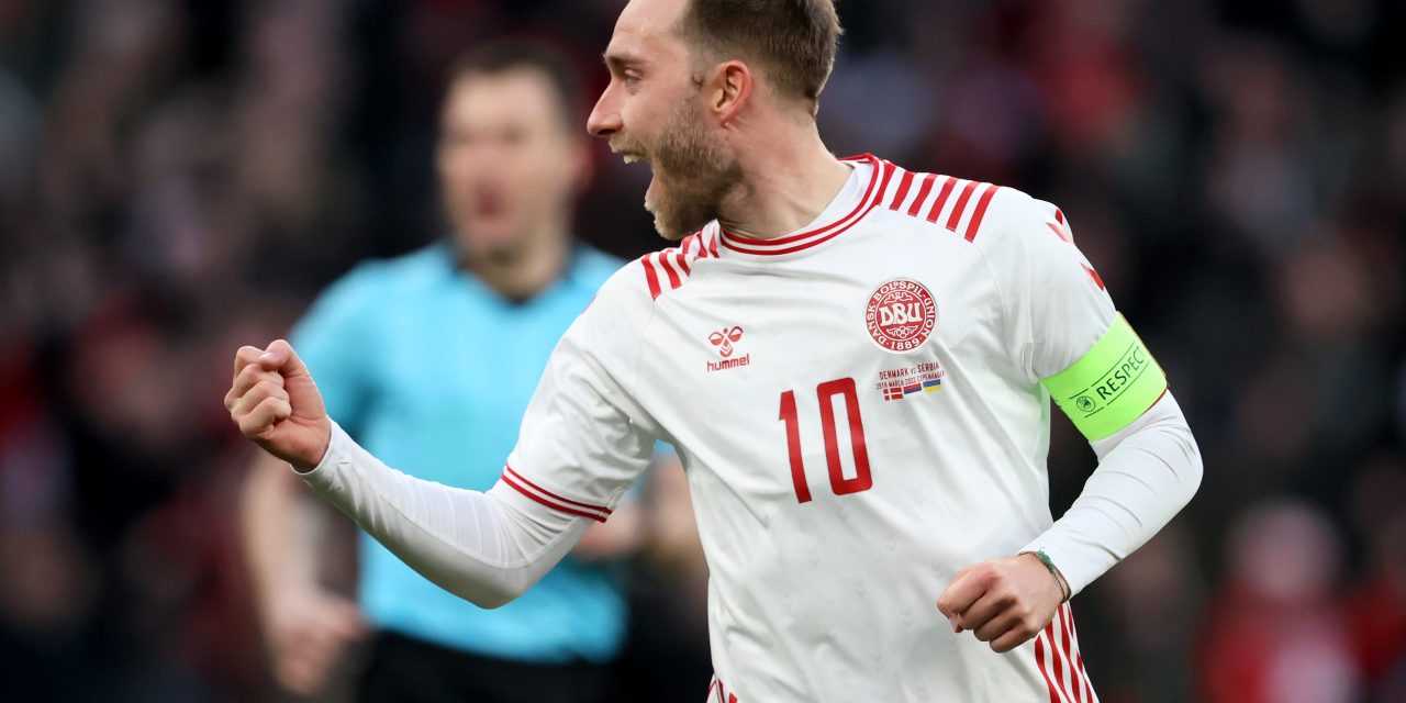 Emoción total: Christian Eriksen volvió con la Selección de Dinamarca al estadio donde sufrió el paro cardíaco y marcó un golazo