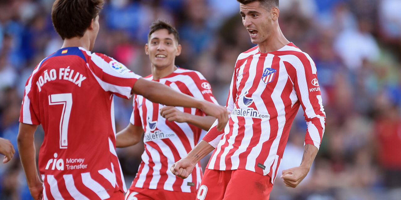 Con un brillante Álvaro Morata: El Atlético de Madrid goleó al Getafe como visitante en su debut en La Liga