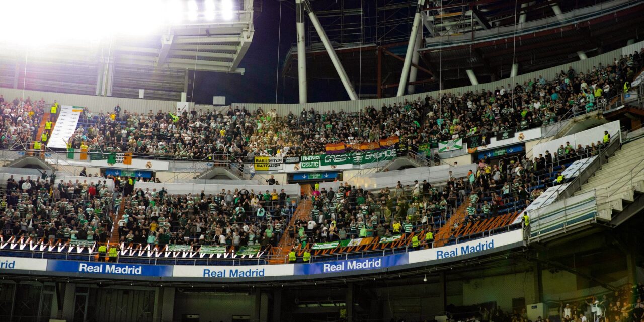 La invasión escocesa en el Bernabéu: Miles de hinchas del Celtic coparon el histórico choque ante el Real Madrid