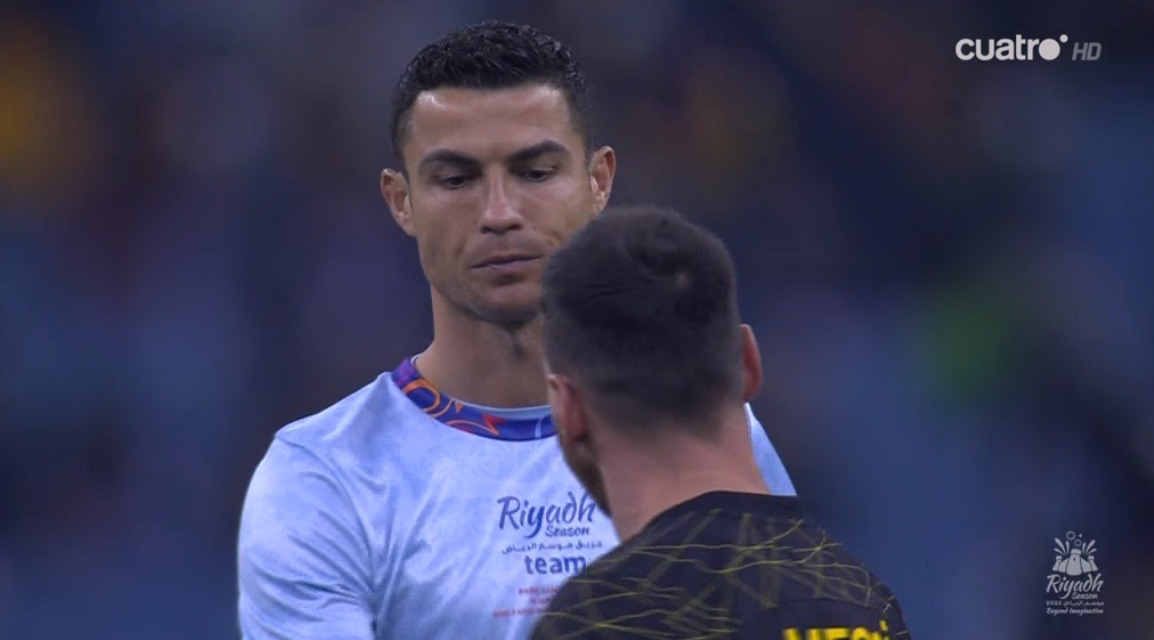 Imperdible: Así fue el encuentro entre Messi y Cristiano
