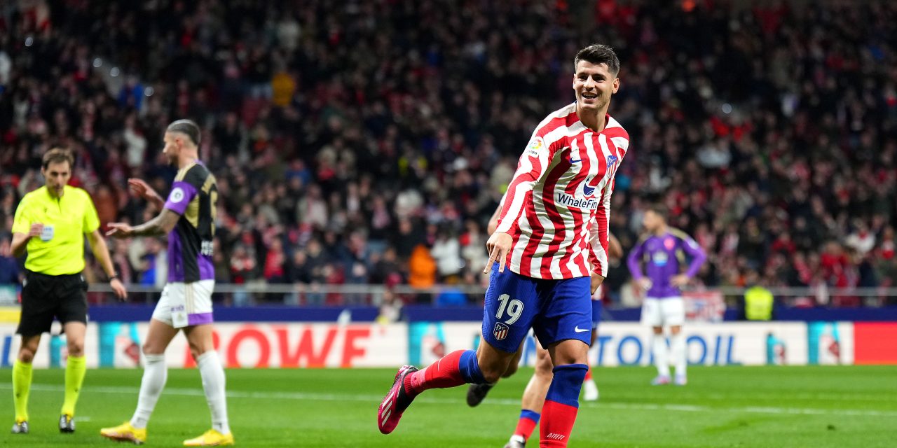 Morata marca un golazo para darle un aviso a Depay…