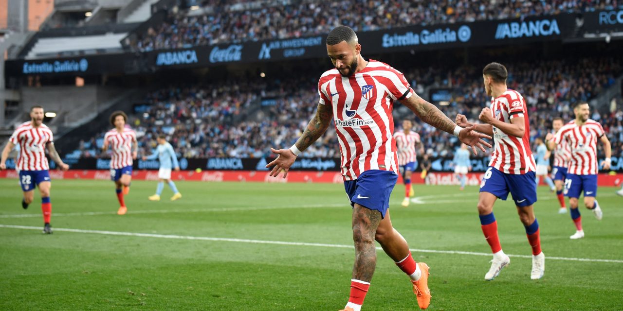 Memphis le da una agónica victoria al Atleti en Vigo