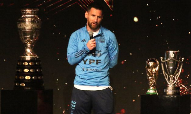 La frase más divertida de Messi en el homenaje de la Conmebol a la selección Argentina