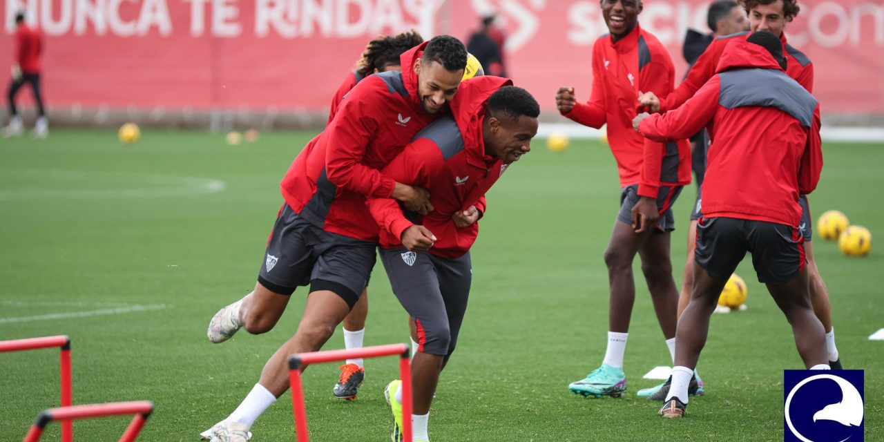 Gudelj novedad en el entrenamiento matutino del Sevilla