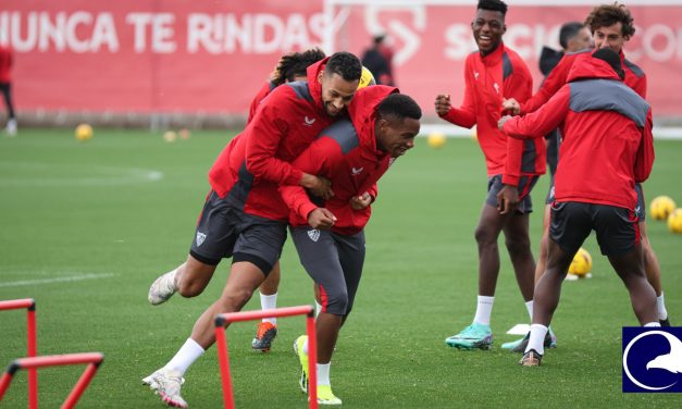 Gudelj novedad en el entrenamiento matutino del Sevilla